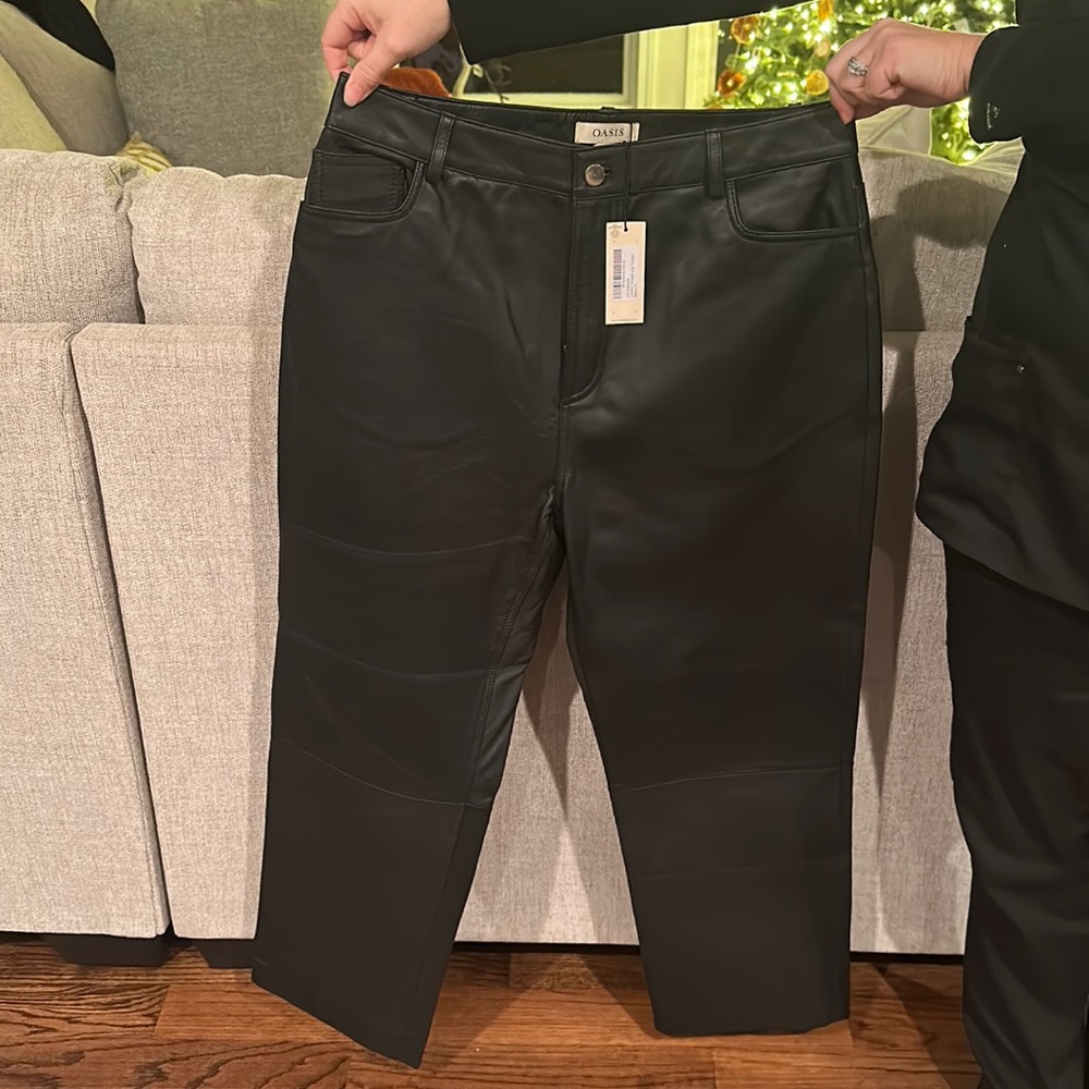 Genuine Leather Pants - Size US 10/UK 14